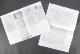 WIND IN THE WILLOWS (1983 FILM) – COSGROVE HALL FILMS – PRODUCTION PAPERWORK