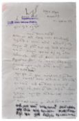 VALLABHBHAI PATEL – (1875-1950) – HANDWRITTEN LETTERS