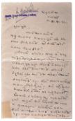 VALLABHBHAI PATEL – (1875-1950) – HANDWRITTEN LETTERS