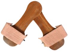 MAHATMA GANDHI (1869-1948) - PAIR OF PERSONALLY MADE SANDALS