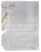 VALLABHBHAI PATEL – (1875-1950) – HANDWRITTEN LETTER