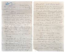 VALLABHBHAI PATEL – (1875-1950) – HANDWRITTEN LETTER