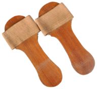 MAHATMA GANDHI (1869-1948) - PAIR OF PERSONALLY MADE SANDALS