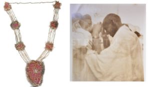 MAHATMA GANDHI - (1869-1948) - SALT MARCH PRESENTATION GARLAND