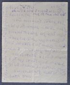 MAHATMA GANDHI - (1869-1948) - HANDWRITTEN LETTER