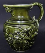 19TH CENTURY SARREGUEMINES MAJOLICA PLANTER POT