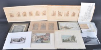 COLLECTION OF BRISTOL RELATED ECTHINGS AND LITHOGRAPHS
