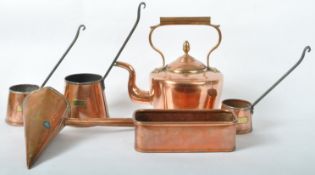 VICTORIAN 19TH CENTURY COPPER POTS & SAUCEPANS