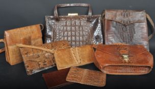 VINTAGE SNAKESKIN & CROCDILE SKIN HANDBAGS