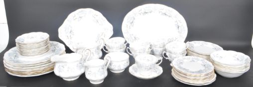 ROYAL ALBERT SILVER MAPLE PATTERN DINNER / TEA SET