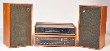 DYNATRON SRX26 HI-FI WITH PAIR OF TEAK STEREO SPEAKERS
