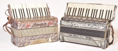 TWO VINTAGE 20TH CENTURY ITALIAN PIANO ACCORDIANS / SQUEEZEBOX