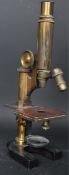 EARLY 20TH CENTURY METAL MICROSCOPE