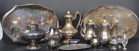 COLLECTION OF VINTAGE SILVER PLATE ITEMS