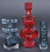 RIIHIMAKI - 1970S GLASS DECANTERS & VASES - EMMA & KEHRA