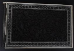 19TH CENTURY PERSIAN KHATAM INLAID ALBUM COVER