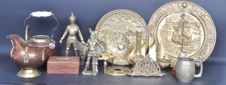 COLLECTION OF VINTAGE 20TH CENTUTY BRASS WARES