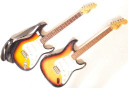 TWO VINTAGE ELECTRIC GUITARS - PEAVEY & SQUIER
