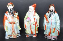 THREE VINTAGE CHINESE CERAMIC FIGURES