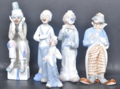 ASSORTMENT OF SPANISH CASADES CLOWN FIGURES IN LLADRO MANNER