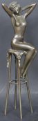 AFTER DEMETRE CHIPARUS ART DECO BRONZE NUDE SCULPTURE