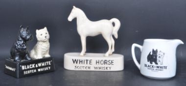 BREWERIANA INTEREST - COLLECTION OF THREE WHISKEY RELATED ITEMS