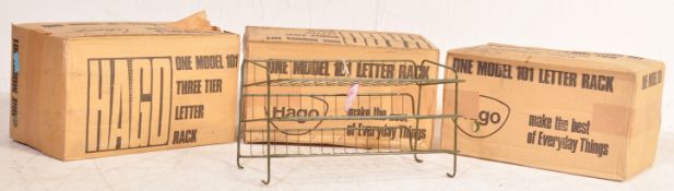 HAGO - MODEL 101 - ATOMIC SPUTNIK THREE TIER LETTER RACKS