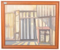 PAUL MARTINEZ FRIAS - OIL ON CANVAS PAINTING OF A SURREALIST LANDSCAPE