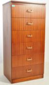 RETRO VINTAGE MID 20TH CENTURY 1960S TEAK PEDESTAL CHEST OF DRAWERS
