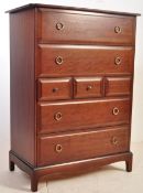 20TH CENTURY STAG MAHOGANY MINSTREL TALLBOY CHEST