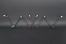 TWO RETRO SPUTNIK ATOMIC STYLE COAT RACKS