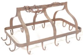 19TH CENTURY VICTORIAN WROUGHT METAL IRON SPIT