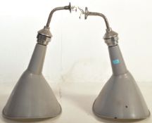 BENJAMIN RLM CRYSTEEL - PAIR OF INDUSTRIAL LIGHT SHADES