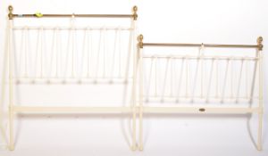 19TH CENTURY VICTORIAN BRASS DOUBLE BED FRAME