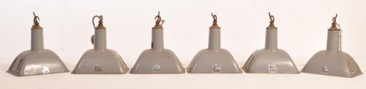 BENJAMIN RLM CRYSTEEL - SET OF SIX - CEILING LIGHT SHADES