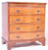19TH CENTURY WALNUT INLAID CHEST OF DRAWERS