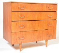 MID CENTURY RETRO 1960'S TEAK CHEST OF DRAWERS