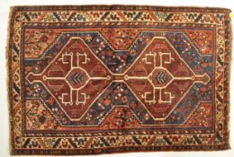 19TH CENTURY PERSIAN ISLAMIC KASHQAI RUG CARPET