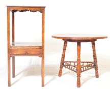 VICTORIAN 19TH CENTURY MAHOGANY CRICKET TABLE