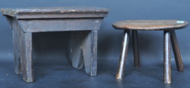 APPRENTICE PIECE STOOLS - 19TH CENTURY ARTS & CRAFTS