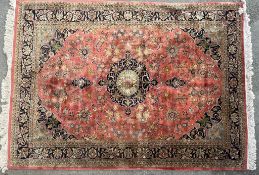 HAND KNOTTED PERSIAN HERIZ IRANIAN FLOOR RUG