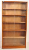 HERBERT GIBBS - MID 20TH CENTURY TEAK LIBRARY BOOKCASE