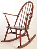 ERCOL - RETRO BEECH & ELM ROCKING CHAIR