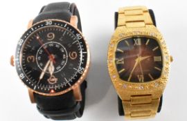 SHIELD WRIST WATCH TOGETHER WITH A GIANNI RICCI WRIST WATCH