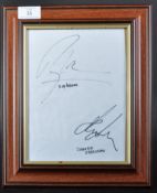 MANCHESTER UNITED - ROY KEANE & DARREN FERGUSON AUTOGRAPHS