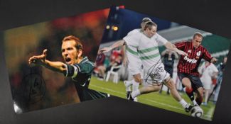 PAULO DI CANIO - ITALIAN FOOTBALLER - SIGNED PHOTOGRAPHS