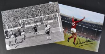 MARTIN PETERS(1943-2019) - ENGLAND FOOTBALLER - SIGNED PHOTOGRAPHS
