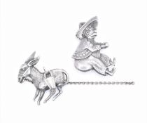 MID CENTURY JOSEPH CANDIDA MEXICAN DONKEY & RIDER