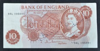 GREAT TRAIN ROBBERY - BUSTER EDWARDS (1931-1994) - SIGNED BANK NOTE