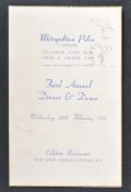 GREAT TRAIN ROBBERY - JACK SLIPPER 'SLIPPER OF THE YARD' SIGNED MENU